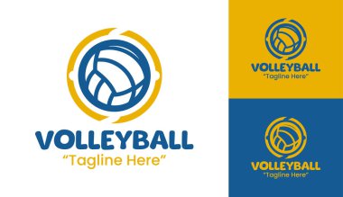 Zarif ve modern voleybol logosu, profesyonel voleybol takımları için mükemmel hassasiyeti ve çevikliği simgeliyor..