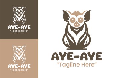 Bu modern minimalist aye logosu vahşi yaşam ve çevresel markalar için özel görsel sistemlere uyuyor..