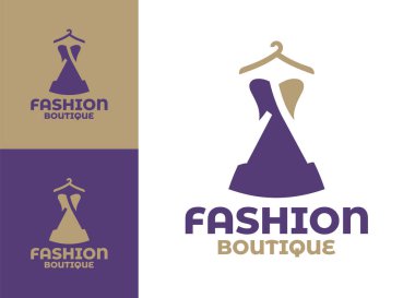 Tasarımcı dükkanları, giyim markaları ve şık moda perakendecileri için tasarlanmış modern bir minimalist butik logo..