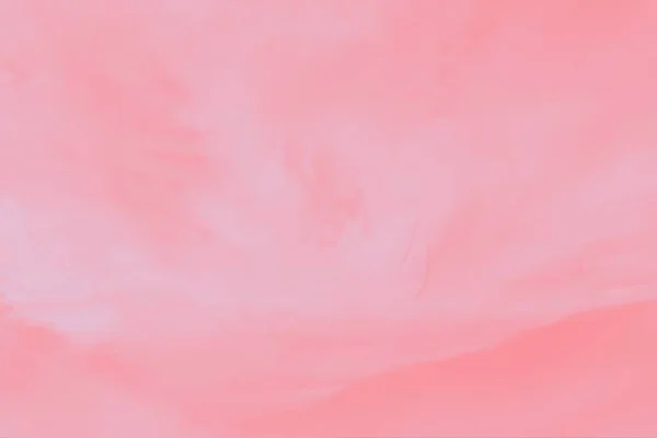 Vacker Himmel Med Cirrocumulus Moln Korall Rosa Akvarell Tonas — Stockfoto