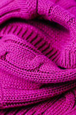 Magenta renk arkaplanı. Tam kare örgü kumaş.