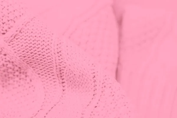 Licht Zachte Roze Stof Achtergrond Volledige Frame Shot Van Gebreide — Stockfoto