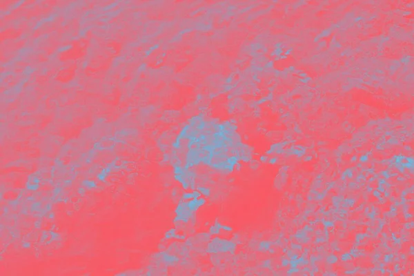 Rosso Corallo Turchese Patch Astratto Sfondo Sfocato Modello Abbagliamento Acqua — Foto Stock