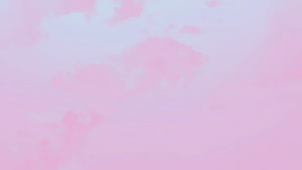 Αφηρημένη Παστέλ Ροζ Υδατογραφία Φόντο Ουρανό Θολή Σύννεφα Πανόραμα — Φωτογραφία Αρχείου