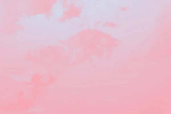 Abstract Pastel Coral Pink Soft Color Sky Background Blurred Clouds — Stock Photo, Image