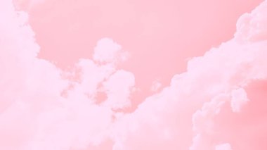 Soyut pastel yumuşak pembe gökyüzü arkaplanı, panorama
