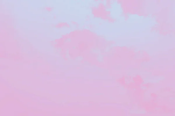 Abstrait pastel rose doux aquarelle ciel fond avec des nuages flous — Photo