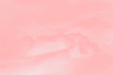 Soyut pembe mercan renginde bulutlu gökyüzü arkaplanı