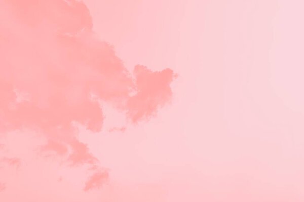 Пастельно-розовый мягкий акварельный фон неба