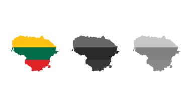 Malawi haritası, Güney Afrika bayrağı ve Litvanya haritası.