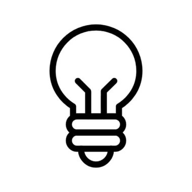 ampul simgesi, vektör illüstrasyon tasarımı