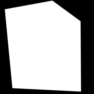 Siyah kenarlı boş bir beyaz dikdörtgen şekli