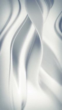 Beyaz kumaş. 3D görüntüleme. 3d illüstrasyon.