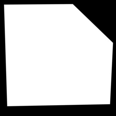 Beyaz arkaplanda boş siyah çerçeve