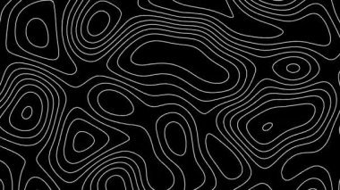 topografik harita arkaplanı. topoğrafya haritası arka planı. Siyah konturlu kusursuz vektör deseni.