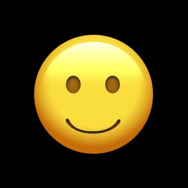 Gülümseyen yüz ifadesi. vektör illüstrasyonu.