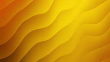 Soyut dalgalı sarı arkaplan dokusu dinamik hareket ve ışıkta pürüzsüz bir dalgalanma deseni ile