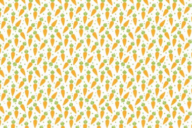 Havuç, sebze, kusursuz desenli vektör sanatı.