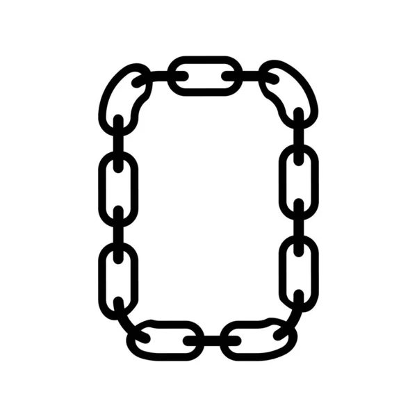 zincir simge vektör çizim.