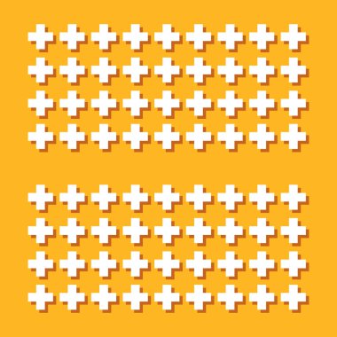 Artı işaretsiz desen vektör çizimi