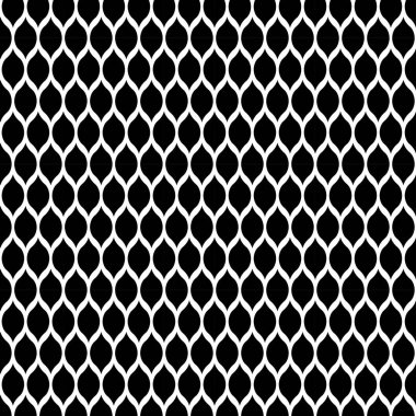 Kusursuz siyah ve beyaz soyut şekiller. Geometrik arkaplan vektör sanatı.