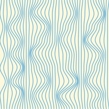 Soyut dalgalı çizgileri olan kusursuz bir desen. Vektör illüstrasyonu.