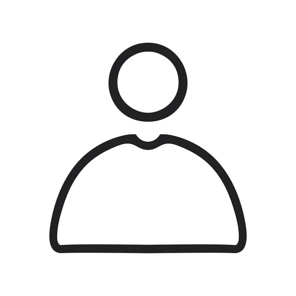 Düz biçimli kullanıcı simgesi. Beyaz izole edilmiş arkaplanda profil vektör çizimi. Kullanıcı iş konsepti.