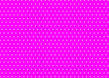 Pembe arka planda beyaz benekler. Noktasız desen vektör çizimi.