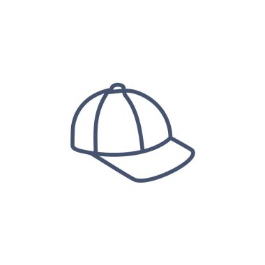 Baseball cap line icon vector illustration.