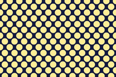 Koyu mavi arkaplandaki sarı benekli desen pürüzsüz tasarım