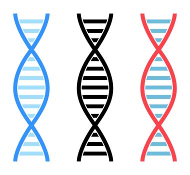 DNA çift sarmal simgeleri genetik ve biyoloji sembolünü belirledi