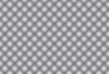 Gümüş düğmeli pürüzsüz gri döşeme desenli arka plan