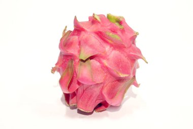 Taze Kızıl Ejder Meyvesi Beyaz Arkaplanda İzole Edildi