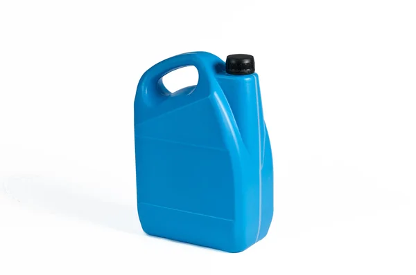 Jerrycan en plastique bleu — Photo