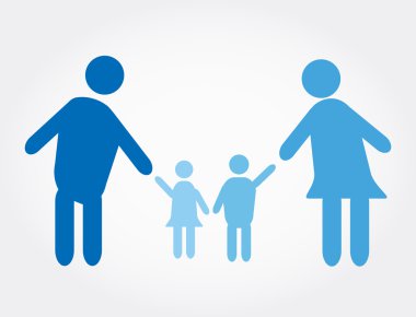 mutlu aile simgeleri. 