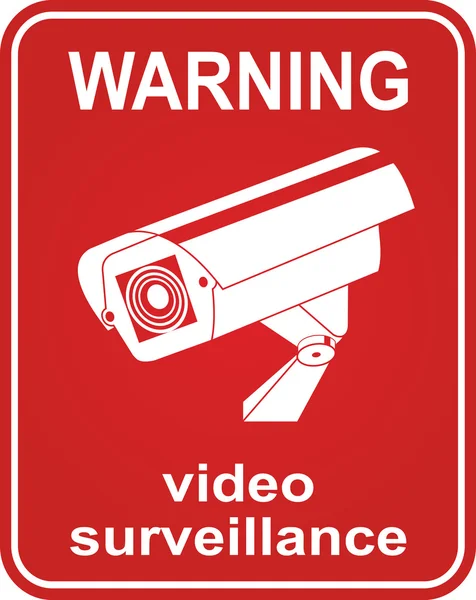 Videoüberwachung. — Stockvektor