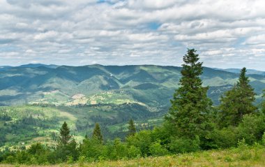 Yazın dağ manzarası