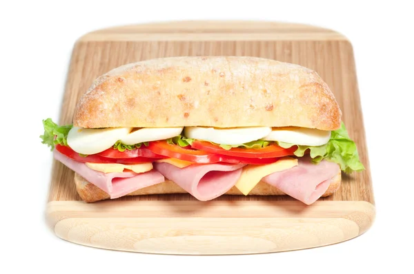 Сендвіч з беконом і сиром — стокове фото
