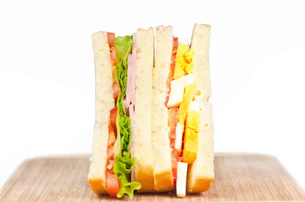 Бутерброд з беконом і помідорами — стокове фото
