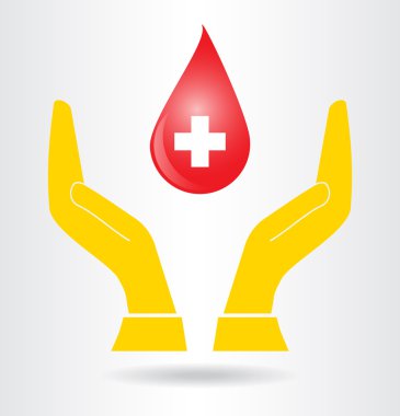 Kan bağışı. Vektör çizim