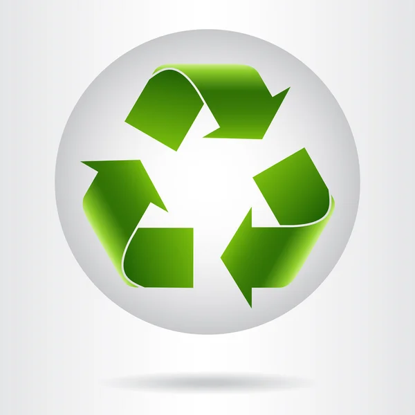 Recycle symbool. vectorillustratie — Stockvector