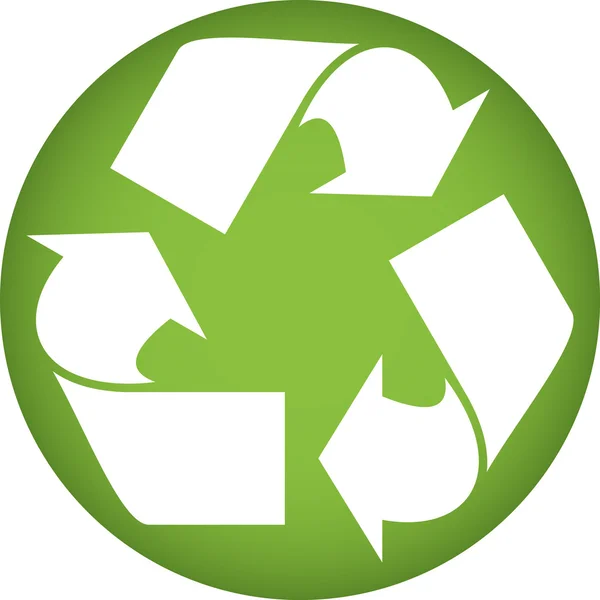 リサイクル シンボルです。ベクトル イラスト — ストックベクタ