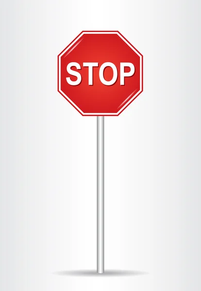 Зупинити знак. (Знак зупинки руху ) — стоковий вектор
