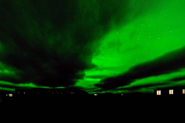 Aurora Borealis, Kuzey Işıkları Olnbogaas, İzlanda 13 Ekim 2025