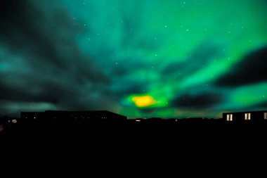Aurora Borealis, Kuzey Işıkları Olnbogaas, İzlanda 13 Ekim 2025 - 49
