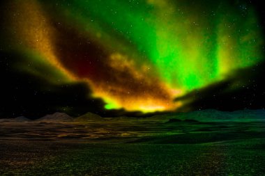 Aurora Borealis, Skagafjorour Vadisi, İzlanda