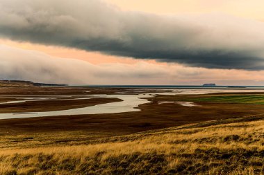 Borgarfjorour, İzlanda - 15 Ekim 2025