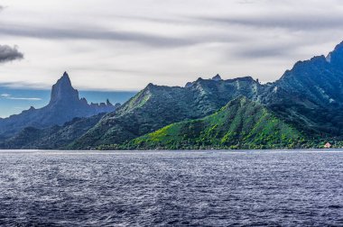 Moorea, Fransız Polinezyası, Şubat 05, 2016: Ada Görünümü