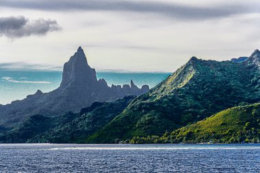 Moorea, Fransız Polinezyası, Şubat 05, 2016: Ada Görünümü