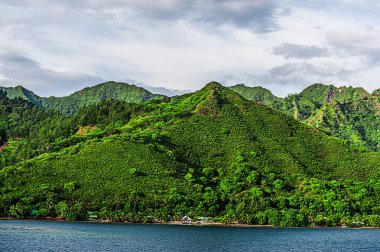 Moorea, Fransız Polinezyası, Şubat 05, 2016: Ada Görünümü